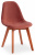 Стул Secret De Maison CINDY SOFT (mod. C1021F1) вельвет/дерево , 53 х 45 х 81 см , коралловый (HLR 44)/натуральный (поставляется по 4 шт). Фото №1