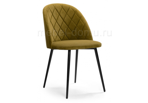 Стул Зест микровелюр 12 / черный глянец. Фото №1