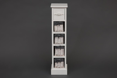 Тумба с 4 корзинами и ящиком Floral 5 mod. HX16-002NS. Фото