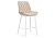 Барный стул Баодин велюр бежевый / белый