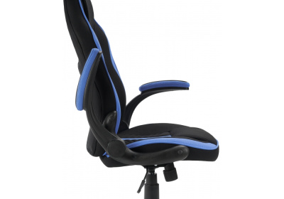 Стул Plast черный / голубой. Фото