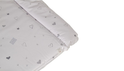 Матрас пеленальный Polini kids French Teddy, белый фото Матрас пеленальный Polini kids French Teddy, белый. Фото №4
