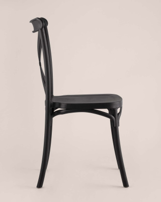 Стул Кроссбэк пластиковый черный. Фото №5