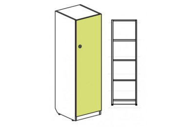 Шкаф для формирования второго этажа однодверный малый Силуэт