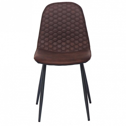 Стул  STORM (mod. 807) металл/экокожа, 46 х 53 х 87 х 49 см, тёмно-коричневый/темно-серый (поставляется по 4 шт). Фото №2