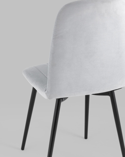 Стул Easy велюр светло-серый. Фото №8