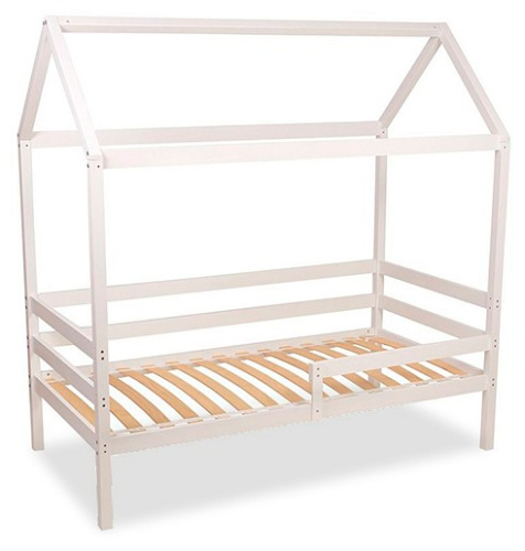 Кровать-домик Polini Kids Simple, белый. Фото №1