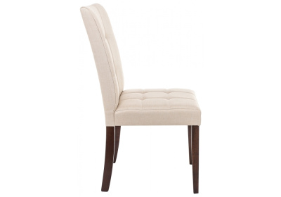 Стул деревянный Madina dark walnut / fabric cream фото Стул деревянный Madina dark walnut / fabric cream. Фото №4