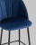 Стул полубарный Логан велюр синий. Фото №9