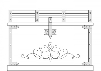 Сундук-обувница Викинг - 01. Фото
