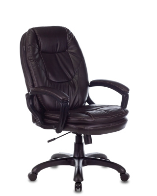 Кресло руководителя Бюрократ CH-868N темно-коричневый NE-15 эко.кожа крестовина пластик. Фото №3