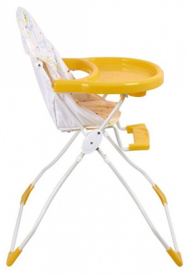 Стул для кормления Polini Kids Малышарики Солнечный день, белый. Фото №4