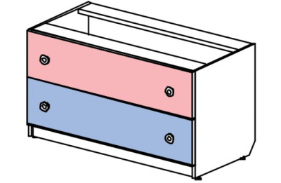 Комод низкий широкий Силуэт. Фото